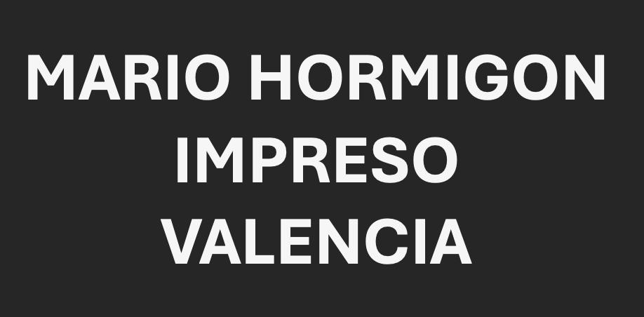 Mario Hormigón Impreso Valencia — imagen 1
