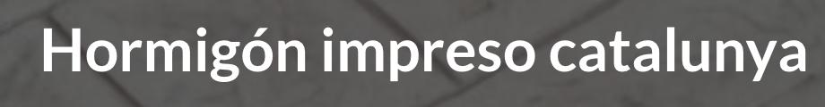 Hormigon Impreso Catalunya — imagen 1